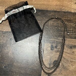 Sabika Bronze Three Strand Necklace